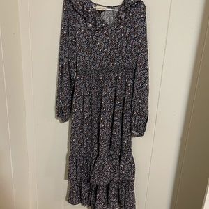 NWT Universal Thread Blue Floral Peasant Dress
